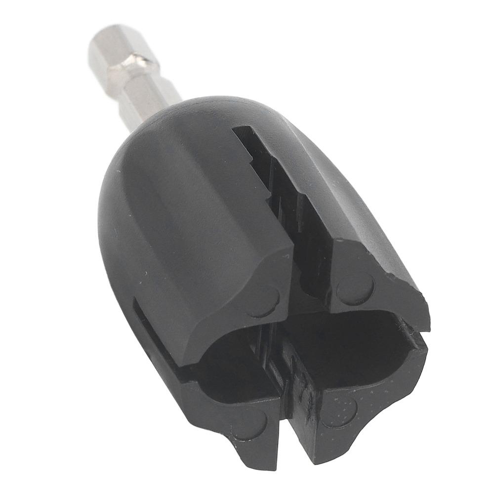 2PCS Plastic+Metal String Winder Head Black Drill Bit Peg Puller Guitar Maintenance