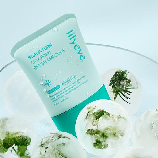 lilyeve Scalpturn Cica PDRN Кисть Ампула для охлаждения и против выпадения волос 100 мл