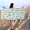 Fish Beach Towel, Boho Fishing Sand Beach Towels Gifts for Men Women Adults, Vintage Green Fish Quick Dry Bath Pool Towels for Bathroom Swimming