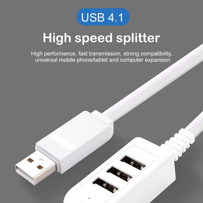 1.2M Usb Cable Extension Charger Line Hub More Than Splitter New Style 3 Usb Hub Charging Cable Fast Charge Usb Extension