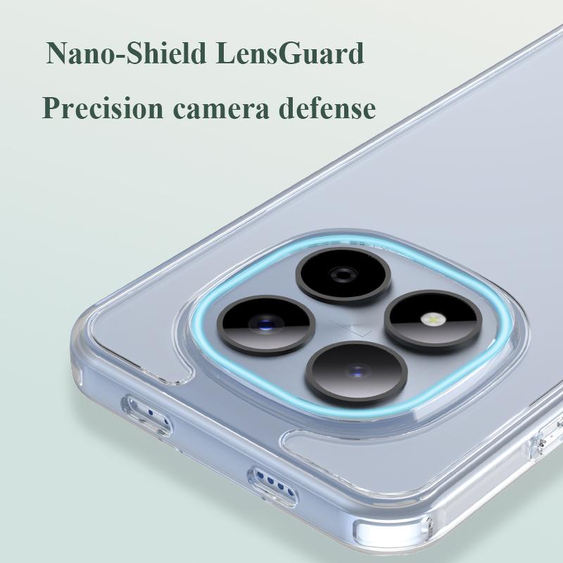 LR Toc Чехол для Xiaomi Poco M8 Pro / M8 5G Кристально чистый Мягкий ТПУ + Акриловая задняя панель Ультратонкая Защитная накладка