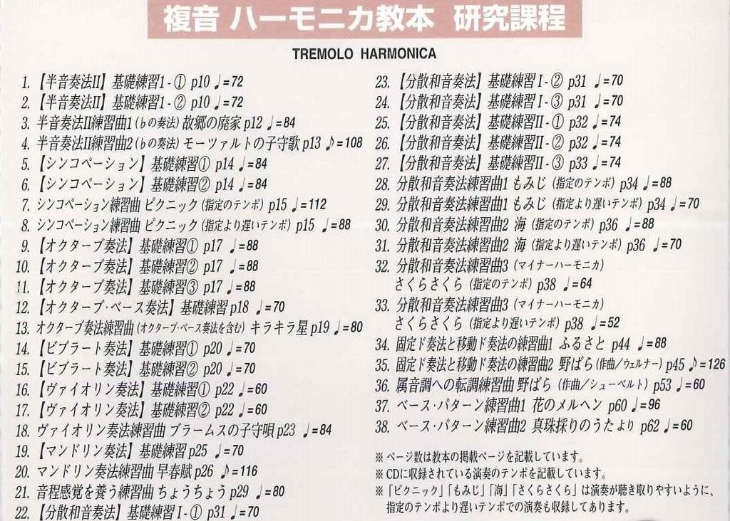 SUZUKI Suzuki Textbook Compliant CD Double Tone Harmonica Textbook Research Course