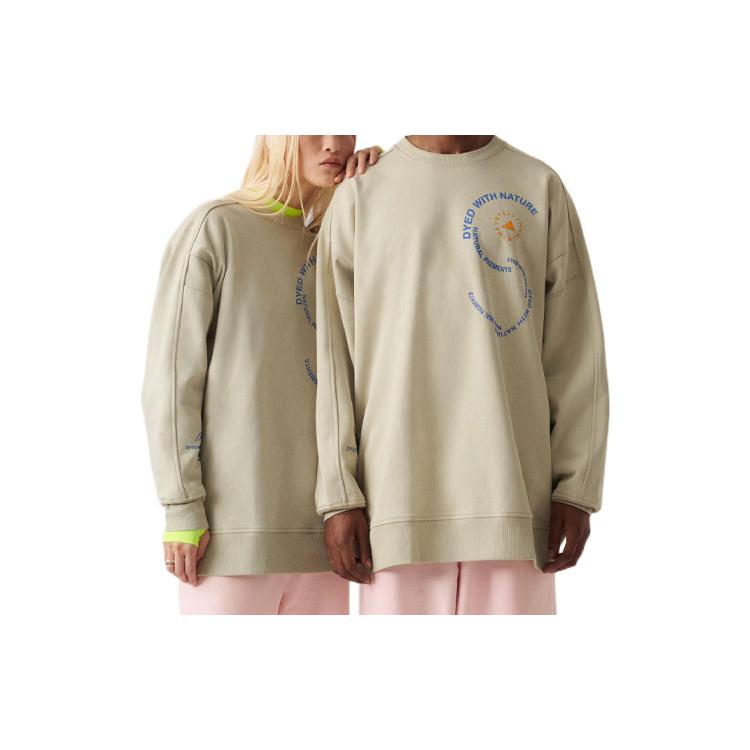 adidas X Stella McCartney Свитшоты Унисекс Светло-желтые С круглым вырезом Умеренный Обычный IA7714