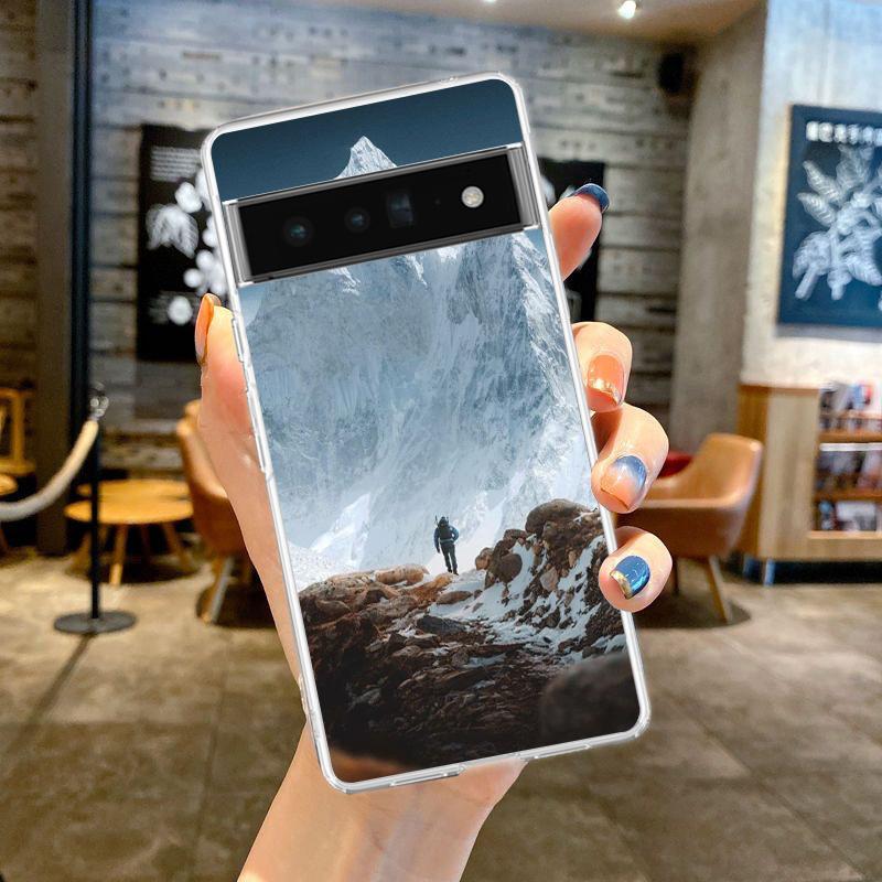 Гора Эверест Мир Первый Чехол Для Телефона Для Google Pixel 9 8 7 6 Pro XL 8A 7A 6A 5 4 5A 4A 3A XL 5G Мягкий Силиконовый Прозрачный Чехол
