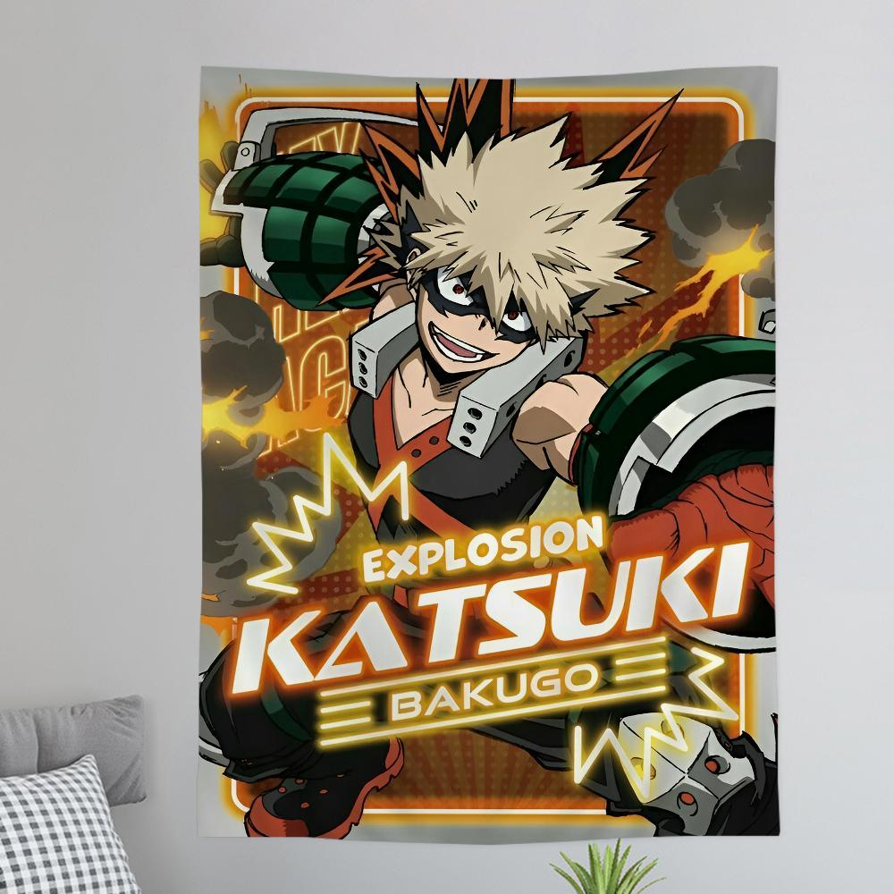 Anime BBakugo Katsuki Colorful Tapestry Wall Hanging Cheap Hippie Wall Hanging Bohemian Wall Tapestries Mandala Hanging Sheets