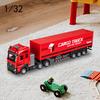 1:32 Truck Model Collectible Transporter Toy with Sound and Music Transport Diecast for