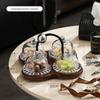 Роскошный набор стеклянных подносов для десертов и конфет