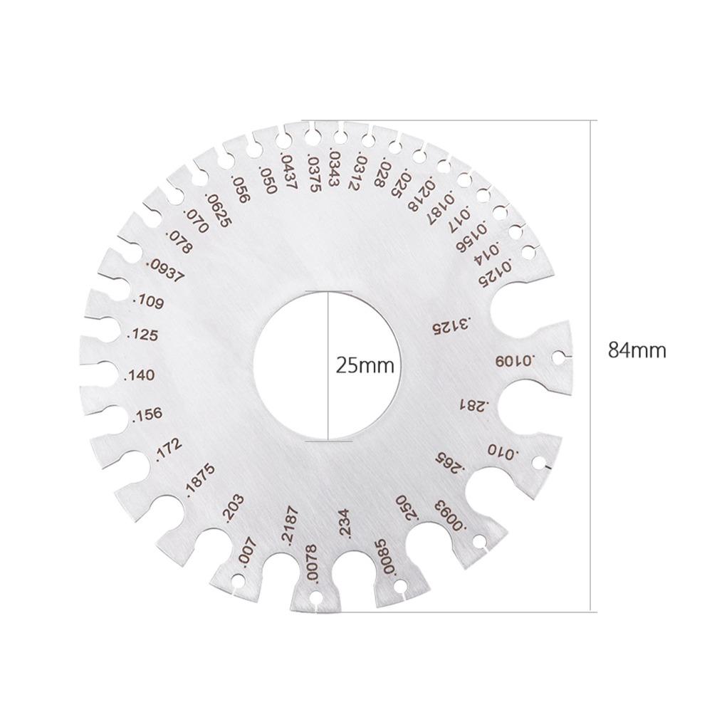 Metric and Imperial Scales Thickness Gauge  for Wire, Sheet Metal, Paper, Leather, Wood