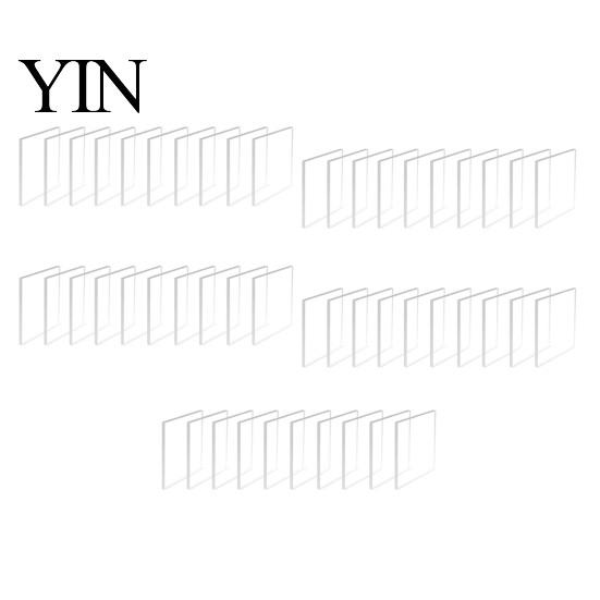 Picture Magnet Making Kit 10/20/50Pcs DIY Fridge Kit, Clear Acrylic Magnetic Photo Frame with Adhesive Backing, Custom Set for Crafts Frames
