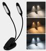 14 LED clip lamp for reading books, double night USB