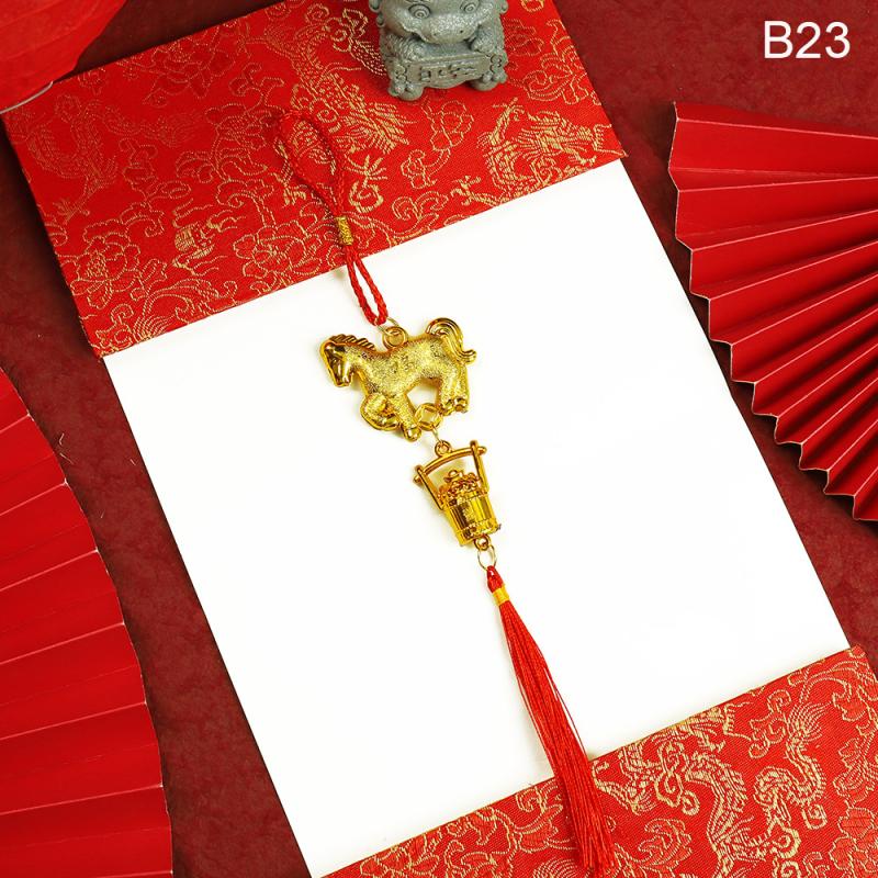 2026 год Лошади Декор Бонсай Намент Шарм Дерево Удачи Год Подвесные Украшения Кисточки Украшение для Автомобиля Праздник Весны Вечеринка