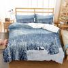 Снежинка пододеяльник комплект Зимняя тема полиэстер одеяло покрывало двойной полный размер для детей подростков взрослых спальня декор комплект постельного белья