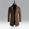 Medium and Long Trench Coat Men's Autumn and Winter Woolen Coat Men's Large Size Casual Coat Men's Woolen Coat
