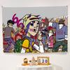 Виртуальная рок-группа Gorillaz Музыкальная вечеринка Фон-плакат Декор стола для торта Реквизит Подарок Товары для детской вечеринки