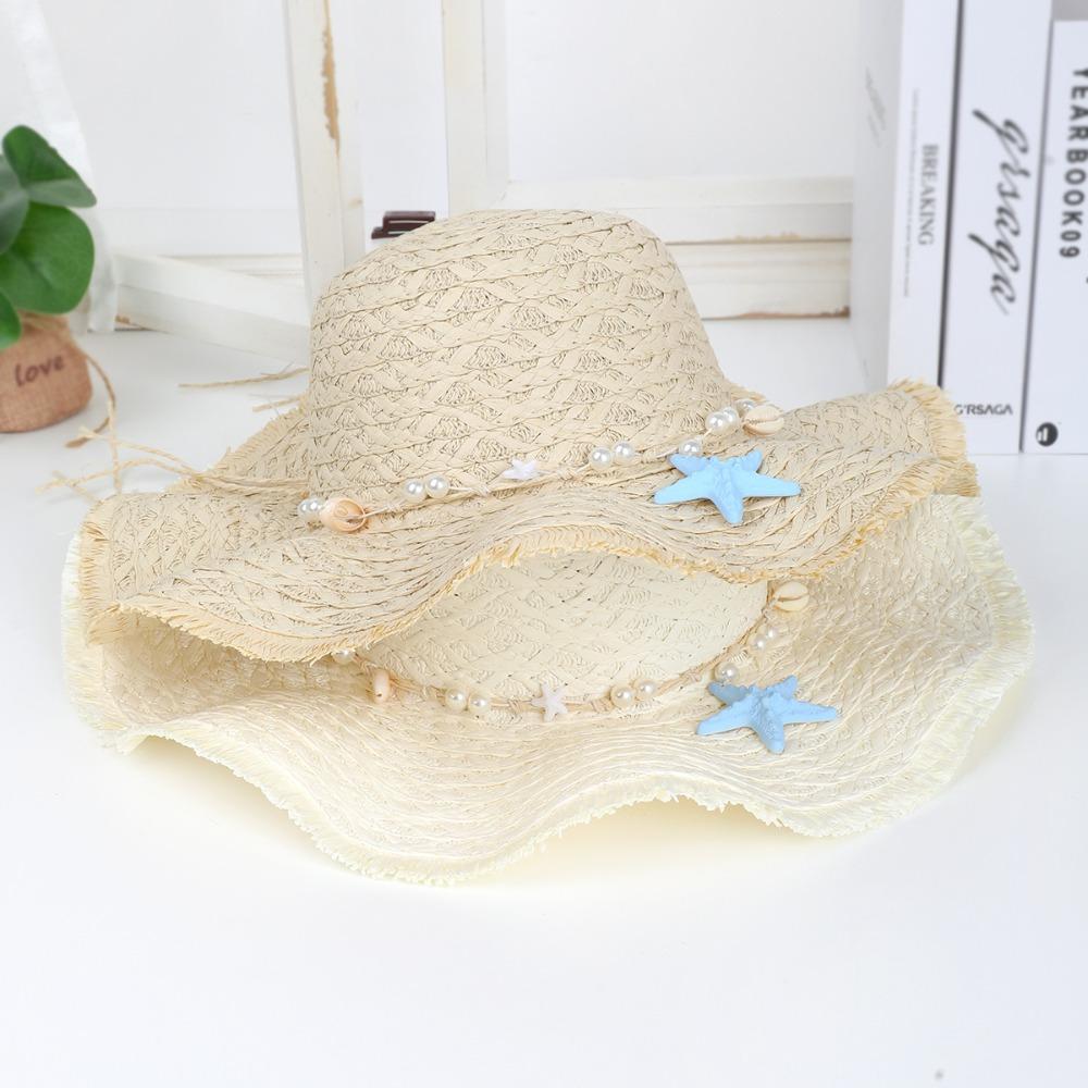 Hand Woven Raffia Straw Hat Wide Brim Beach Sun Hat New Wide Brim Sun Hat Beach