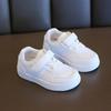 Детская белая обувь, весенне-осенняя спортивная обувь для мальчиков и девочек, дышащая повседневная обувь на плоской подошве, обувь для малышей с мягкой подошвой