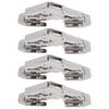 4Set Cabinet Hinges Bridge Shaped Door Hinge Kit for Cupboard Closet Wardrobe Furniture