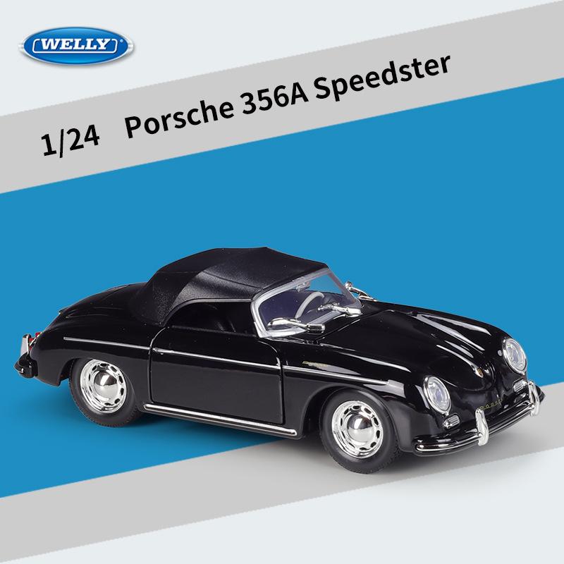 AABH1 WELLY 1:24 Porsche 356A Speedster Литой Модель Автомобиля Литье под Давлением и Игрушечные Транспортные Средства Коллекционируемая Игрушка Автомобиль Подарки на День Рождения Мальчику