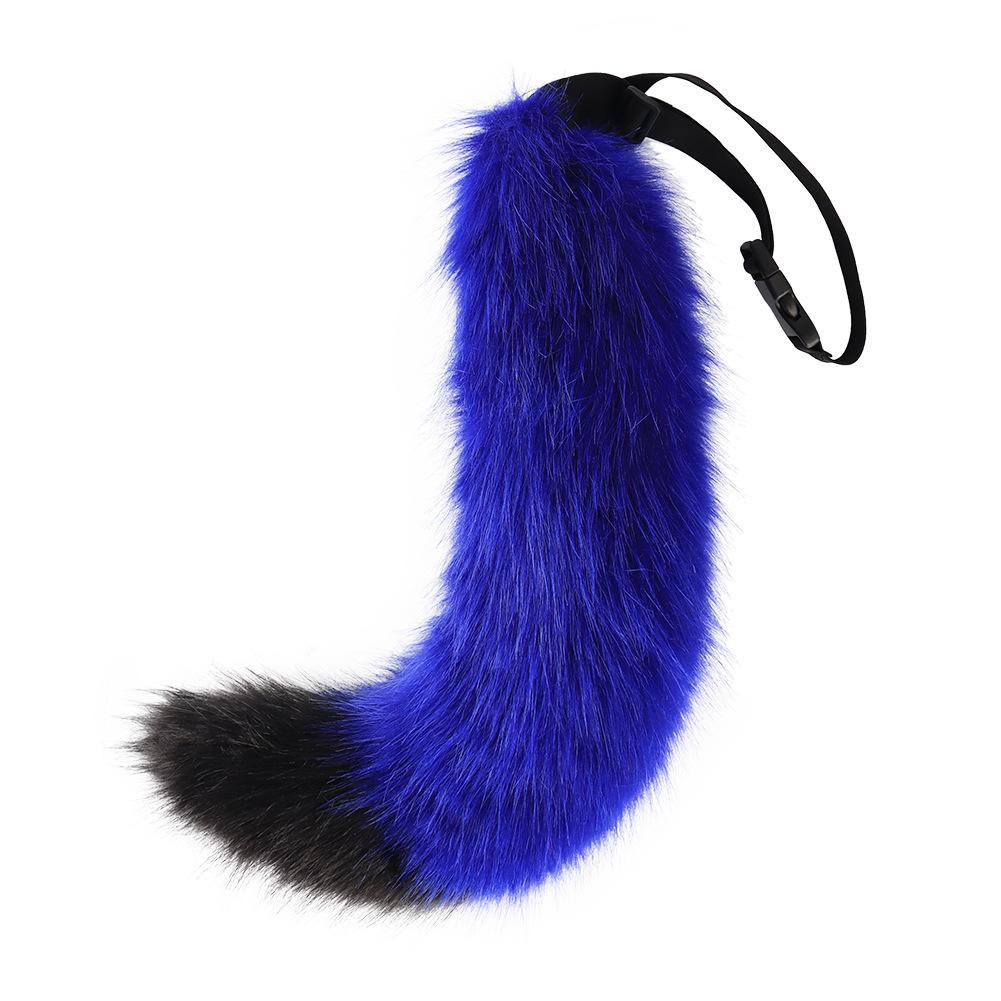 Plush animal tail cosplay Accessories: striped cat tail, performance prop, handmade fox tail