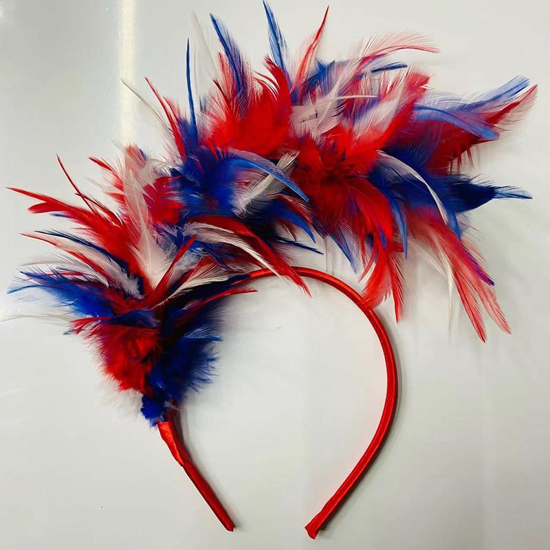 1PC Feather Headband Hair Accessories Performance Jewelry Flapper Headpiece Party Stage Vintage Women