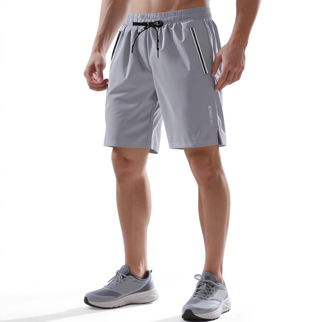 Spring and Summer Men's Quick-drying Sports Shorts Luminous Slightly Elastic Loose Fitness Shorts