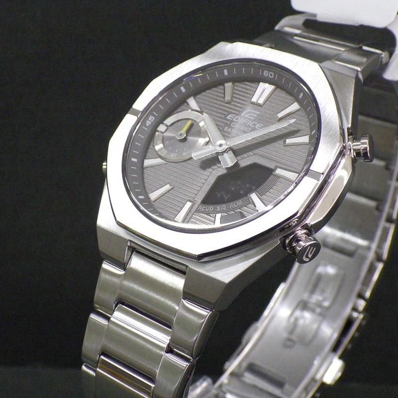 Casio EDIFICE Часы с подключением к смартфону, серый циферблат, тонкие, водонепроницаемость 10 АТМ, мужские, специальная модель ECB-S10YD-8AJF