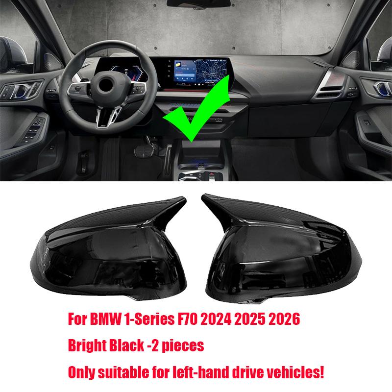 For BMW 1-Series F70 2024 2025 2026 Installation and pasting of anti scratch cover for horn shaped rearview mirror