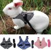 Rabbit Harness Gentleman Fabric Pet Vest Design Leashes Walking Safety Chest Strap