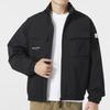 Adidas Сплошной цвет с логотипом и воротником-стойкой, куртка с длинными рукавами, мужские куртки, черный IP4987