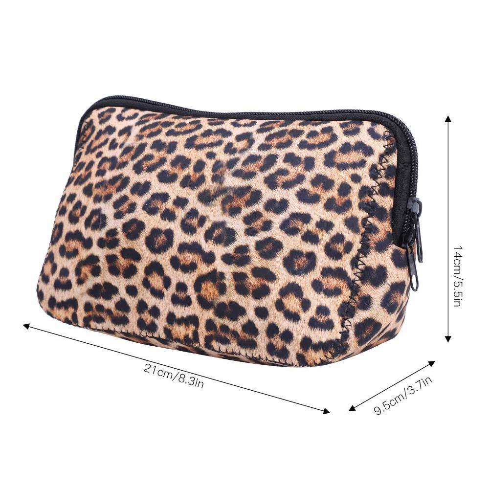 2 Pcs Neoprene Cosmetic Bag Waterproof Makeup Pouch Durable Makeup Organizer Handbag Organizer