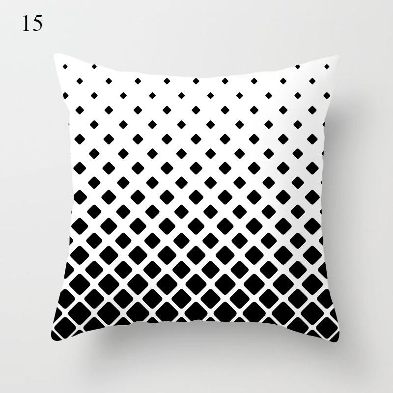 Скандинавский черно-белый чехол для подушки с геометрическим рисунком, чехол для диванной подушки, декоративные диванные подушки, современная простая наволочка