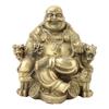 Pure Brass Smiling Maitreya Buddha Geomantic Collection Symbol of Wealth and Luck