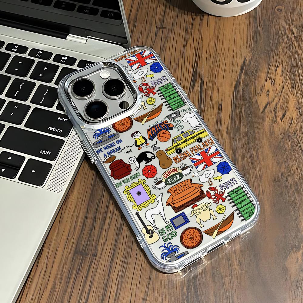 Friends TV Show Phone Case For iPhone 17 16e 16 15 14 13 12 11 mini Pro Max X XR XSMAX 8 7 Air Plus Transparent Soft Cover