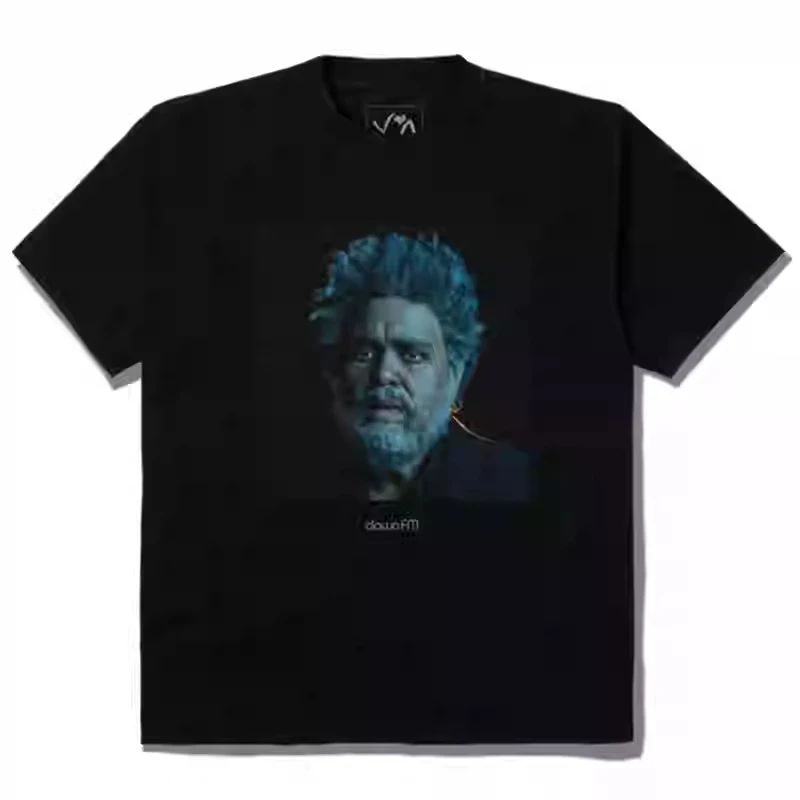 Canadian Singer The Weeknd Abel Marconi Tesfaye American High Street T-shirt New Arrival Casual Daily Retro Letter Print Tees