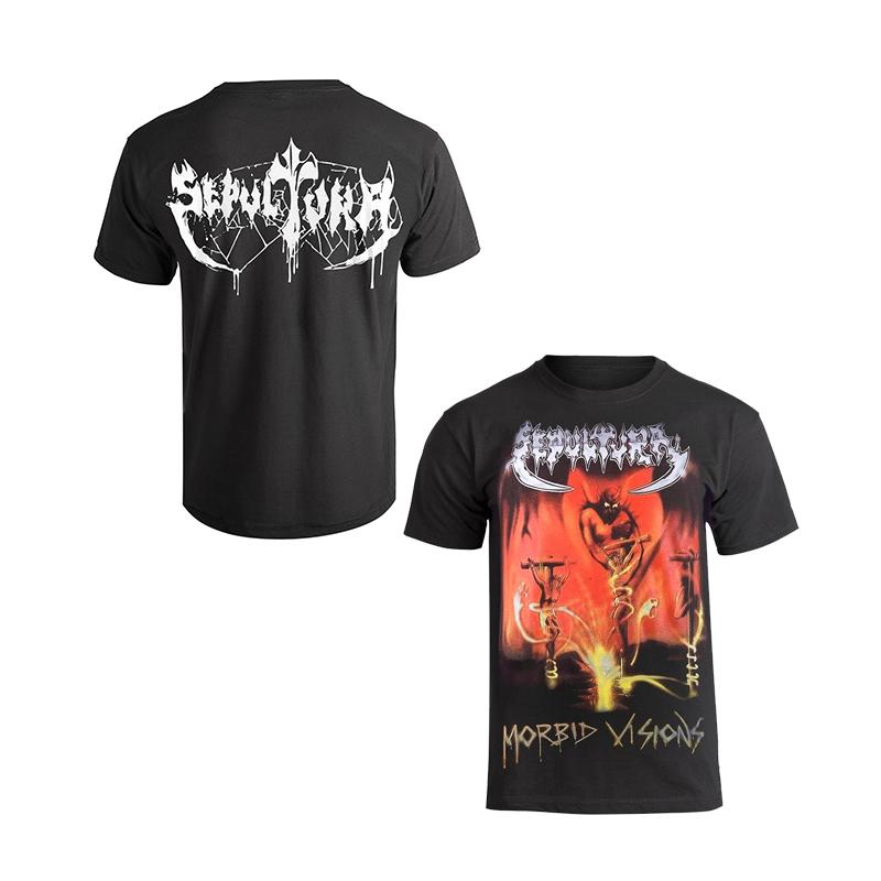 Hot SEPULTURA Band's Dark and Chaotic Speed Metal Rock Short-sleeved American Loose-fit Shirt By An International Fashion Brand