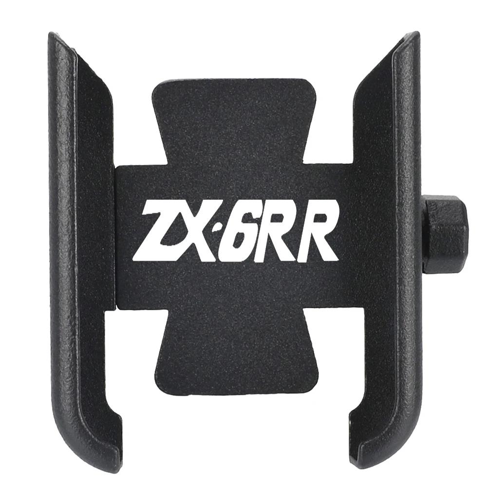 Motorcycle CNC Accessories Handlebar Mobile Phone Holder GPS Stand Bracket For KAWASAKI ZX-6RR ZX6R ZX6RR ZX 6R R 6RR 2000-2004