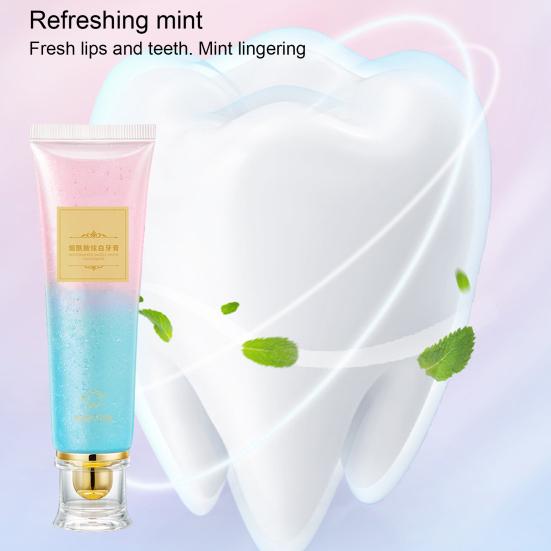 1/2Pcs 100G Teeth Whitening Nicotinamide Toothpaste Men Women Teeth Bad Breath Stain Removal Gums Care Deep Cleaning Brightening Toothpaste