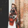Cloak Shawl Travel Wear A Large Shawl With A Decorative Thermal Scarf