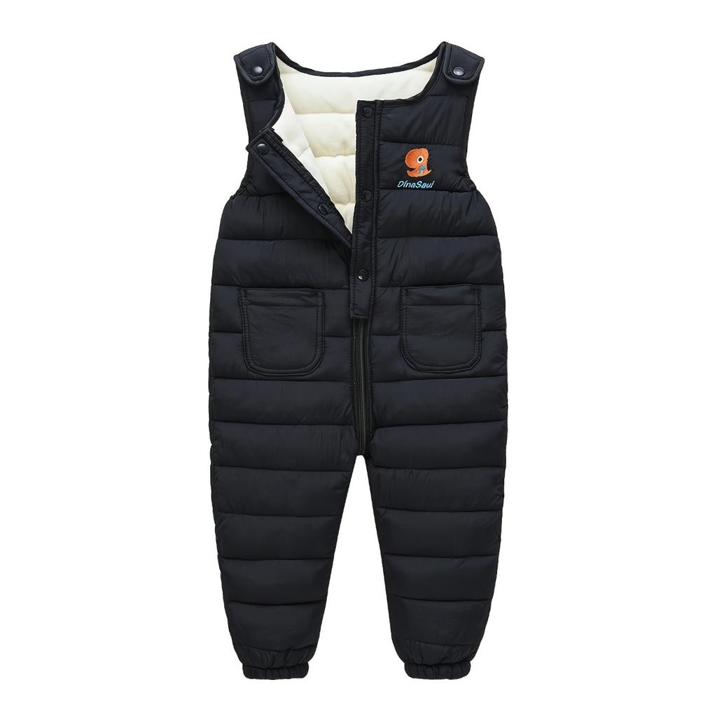 Baby Warm Fleece Lining Snow Pants with Pockets, Perfect Outdoor Leggings for Toddlers and Infants  In Winter, Ideal Choice for Outdoor Activities