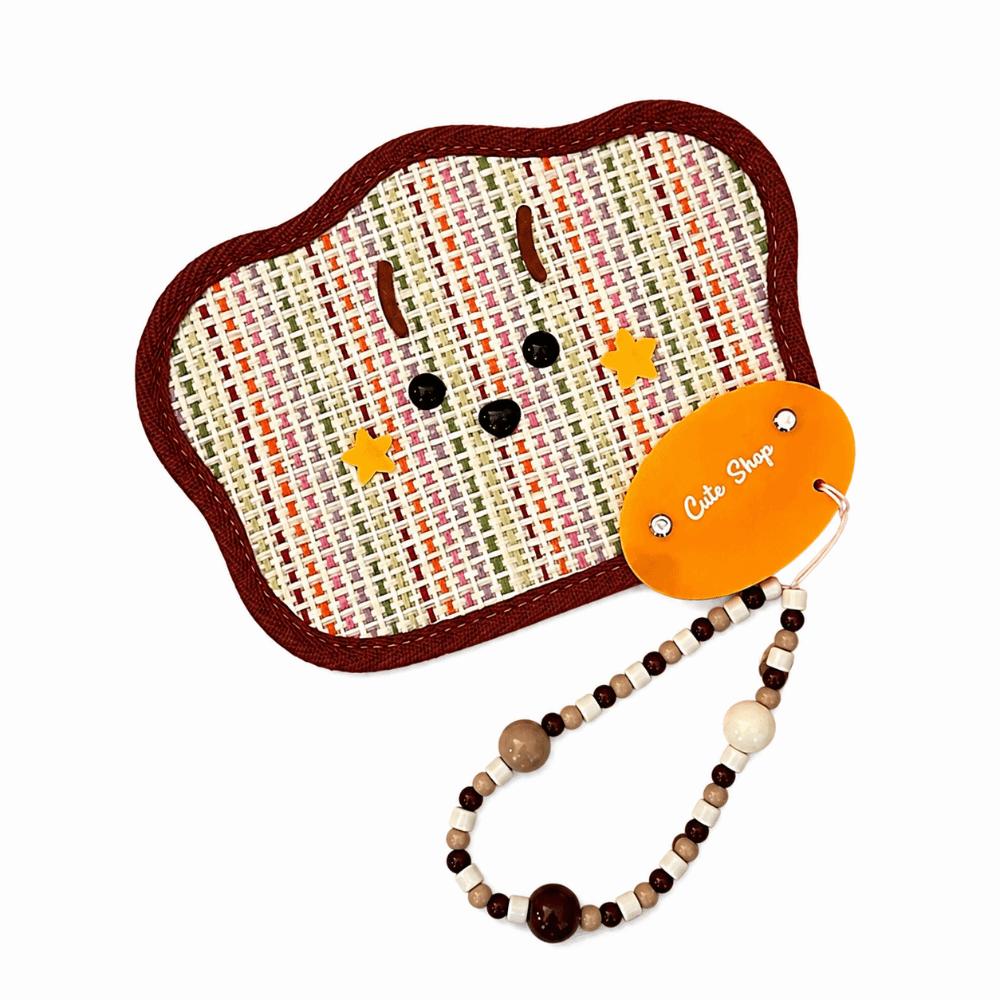 Cartoon Animal Animal Shaped Palm Fan Cattail Woven Handheld Fan Cattail Hand Fan Photo Prop