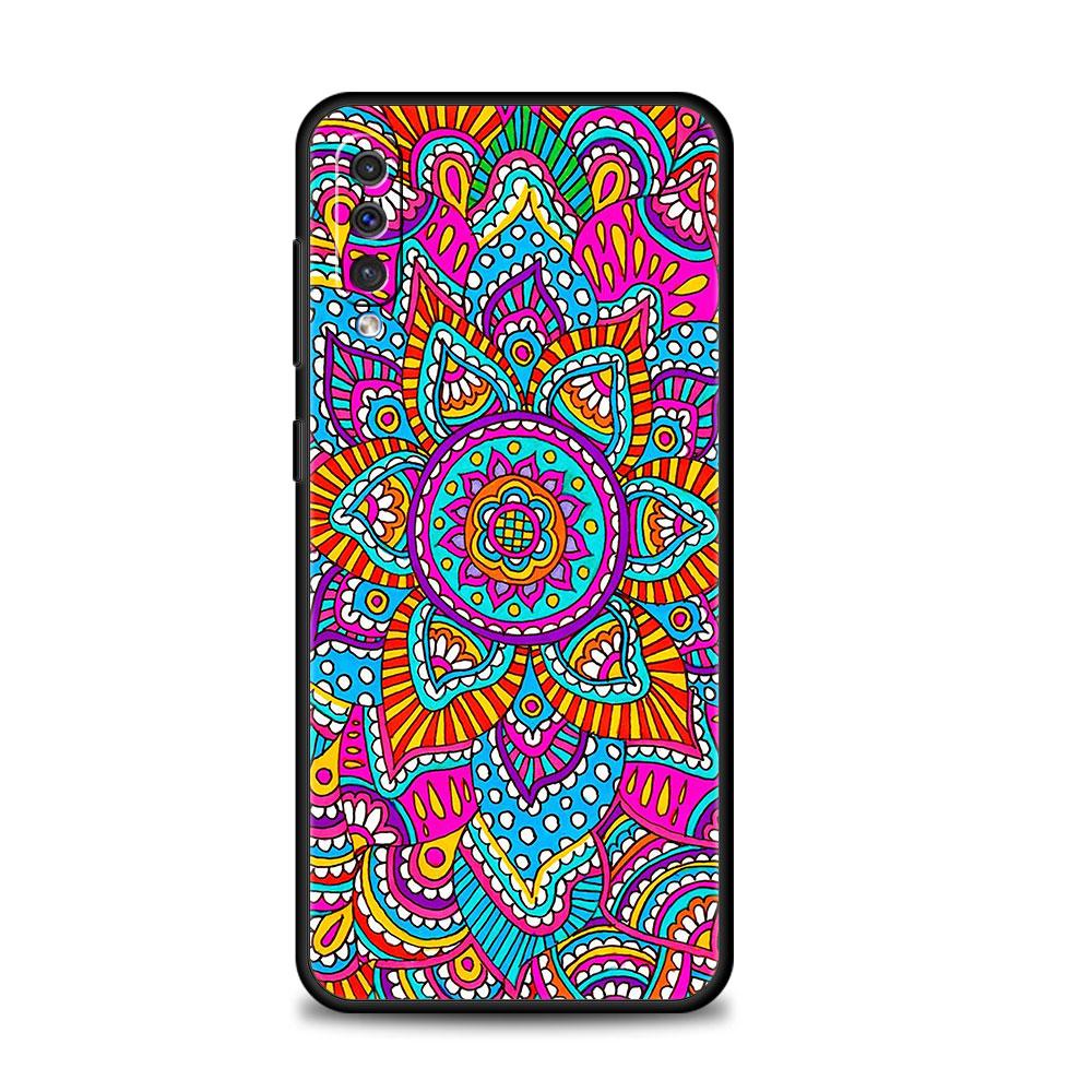 Phone Coque Mandala Flower Totem For Samsung Galaxy A70 Note 20 Ultra 10 A20e A20s A30 A50 A40 A10s A10 A42 5G Style Covers