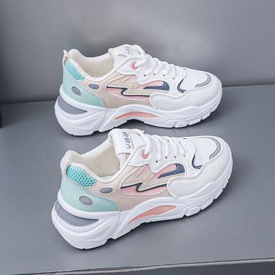Кроссовки на толстой подошве, Нескользящие, Папины кроссовки, Дышащие, Спортивная обувь для бега, Обувь на мягкой подошве для женщин