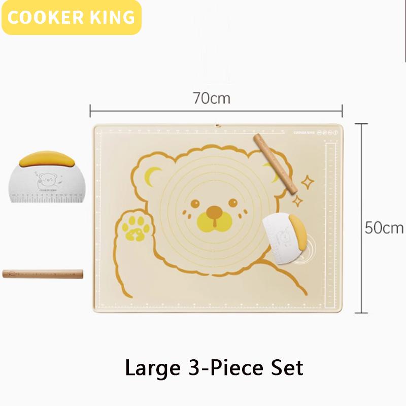 Cooker King 60/70/80cm Kneading Pad Thickened Food Grade Silicone Panel Pastry Rolling Pad And Dough Pad Home Baking And Panel