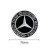 For Mercedes Benz 4PCS 75mm Metal Emblem Car Wheel Center Hub Cap Cover Badge For Mercedes Benz AMG GLK GLE GLC W203 W206 W220 W