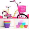 Многоцветный 12-20 дюймов велосипедный багажник пластиковый студенческий передняя корзина задние велосипедные аксессуары