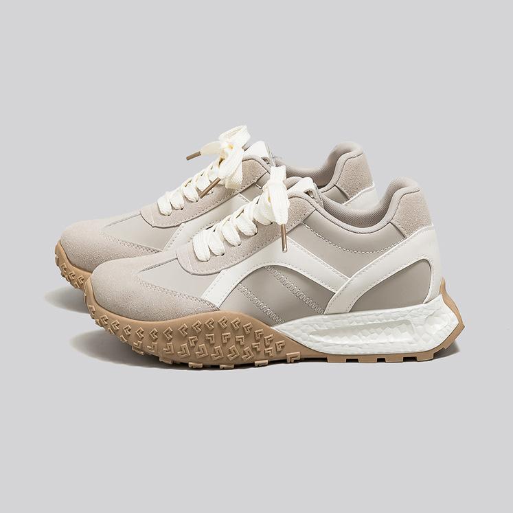 Женские новые повседневные спортивные кроссовки на толстой подошве с внутренней платформой, увеличивающей рост, в стиле академии, маленькие универсальные немецкие тренировочные кроссовки F8867