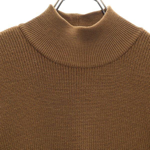 FOXEY Made in Japan wool 7 minutes sleeve knit one piece 38 Brown Women Used