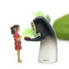 2Pcs Hayao Miyazaki's Spirited Away Glass Faceless Men Resin Chihiro Girl Micro Landscape Gardening