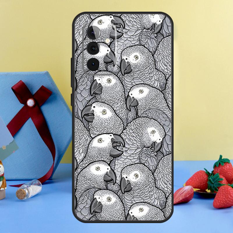 Colorful Parrots Case For Samsung Galaxy A14 A54 A34 A12 A22 A32 A52 S A51 A71 A13 A23 A33 A53 A15 A25 Cover