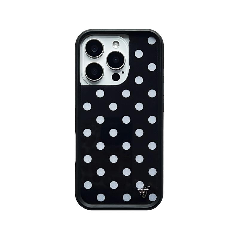 Чехол для телефона Wildflower 3D с принтом леопарда в горошек Для iPhone 16 15 14 Plus 12 13 14 15pro 17pro WF Милый клетчатый чехол с мультяшной едой